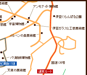 伊豆高原周辺地図