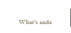 アンダとは