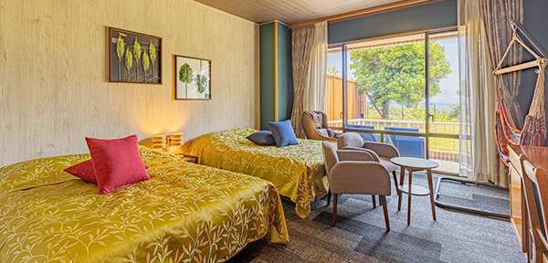 内風呂&ミニテラスつきダブルツイン